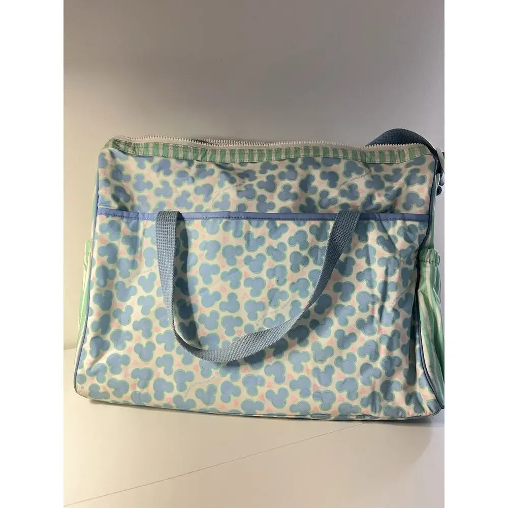 RARE Vintage 90s Disney Babies Mickey Minnie Diaper Bag W ACCESSORIES Needs Zip